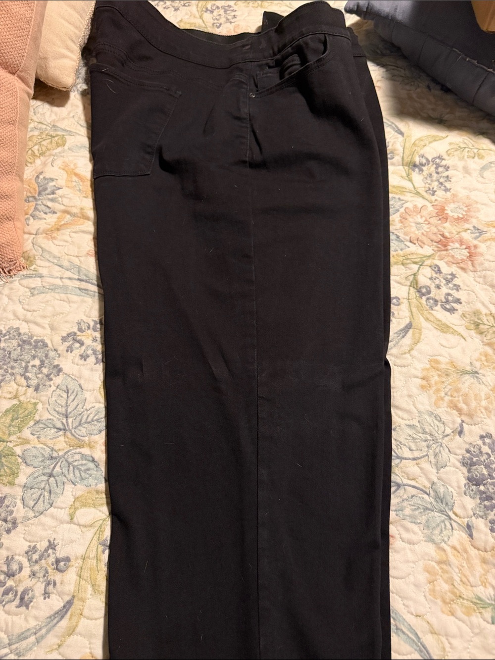 croft & barrow Black Straight-Leg Pants